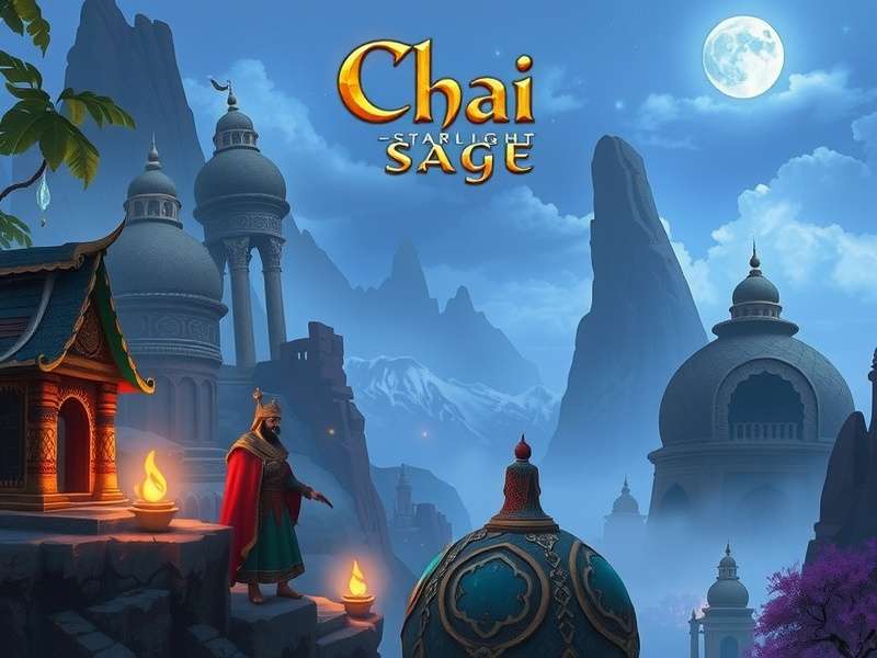 Chai Starlight Sage game artwork featuring mystical Indian landscapes